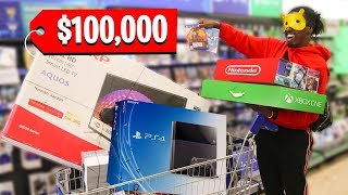 Buying EVERYTHING I Touch Blindfolded Challenge