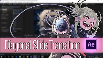 Diagonal Slide Transition Effect Amv ∣ After effects ∣ Tutorial For Beginners