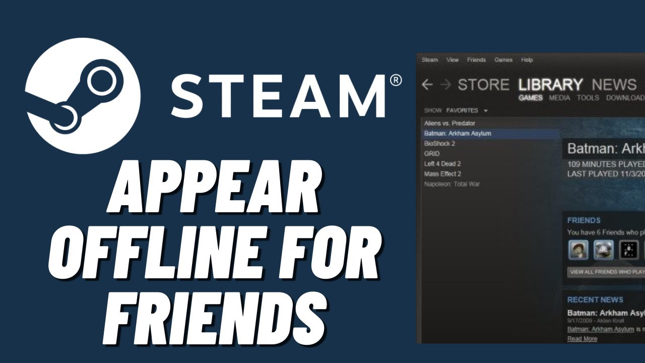 How to Appear Offline for Friends in Steam (2023) - YouTube