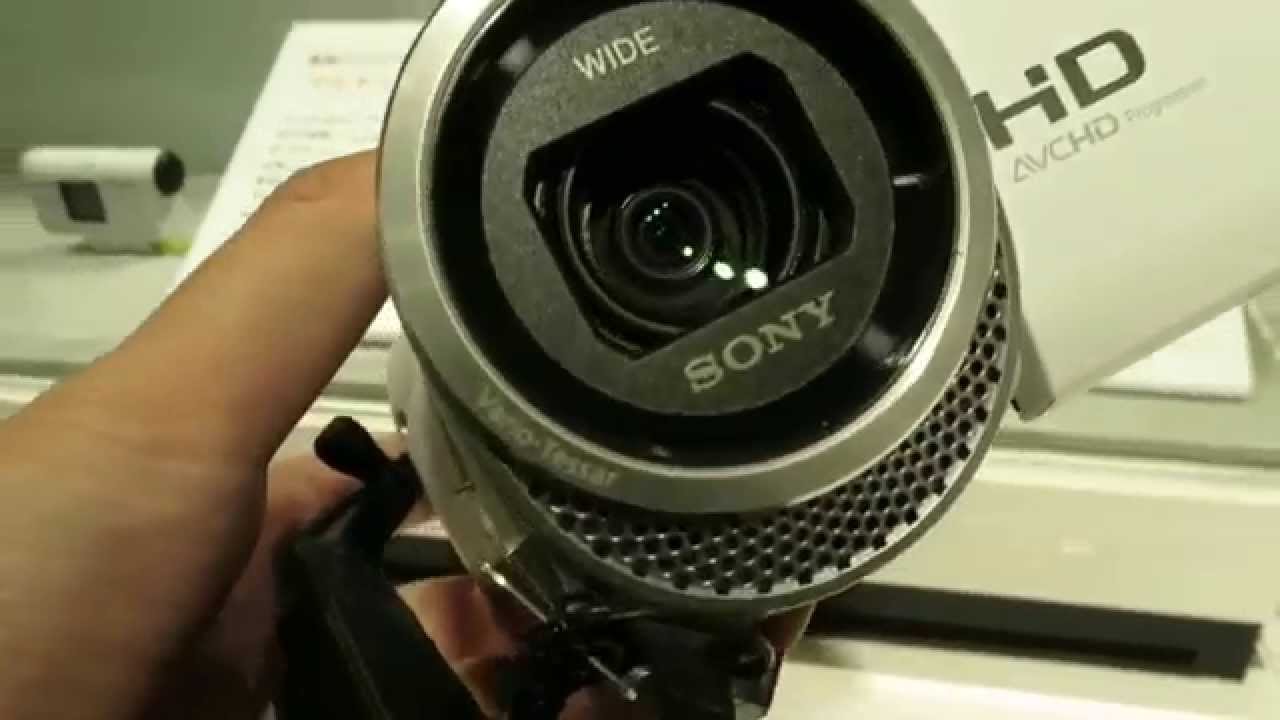 SONY HDR-CX480の外観はこんな感じ[exterior,review,レビュー,ソニー,video,camera,camcorder]