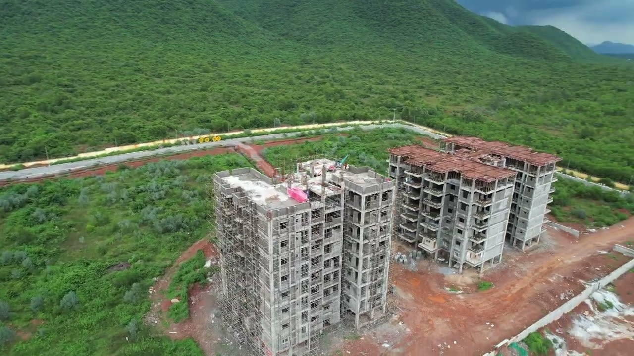 Close Arial View of Buildings 02-09-2025