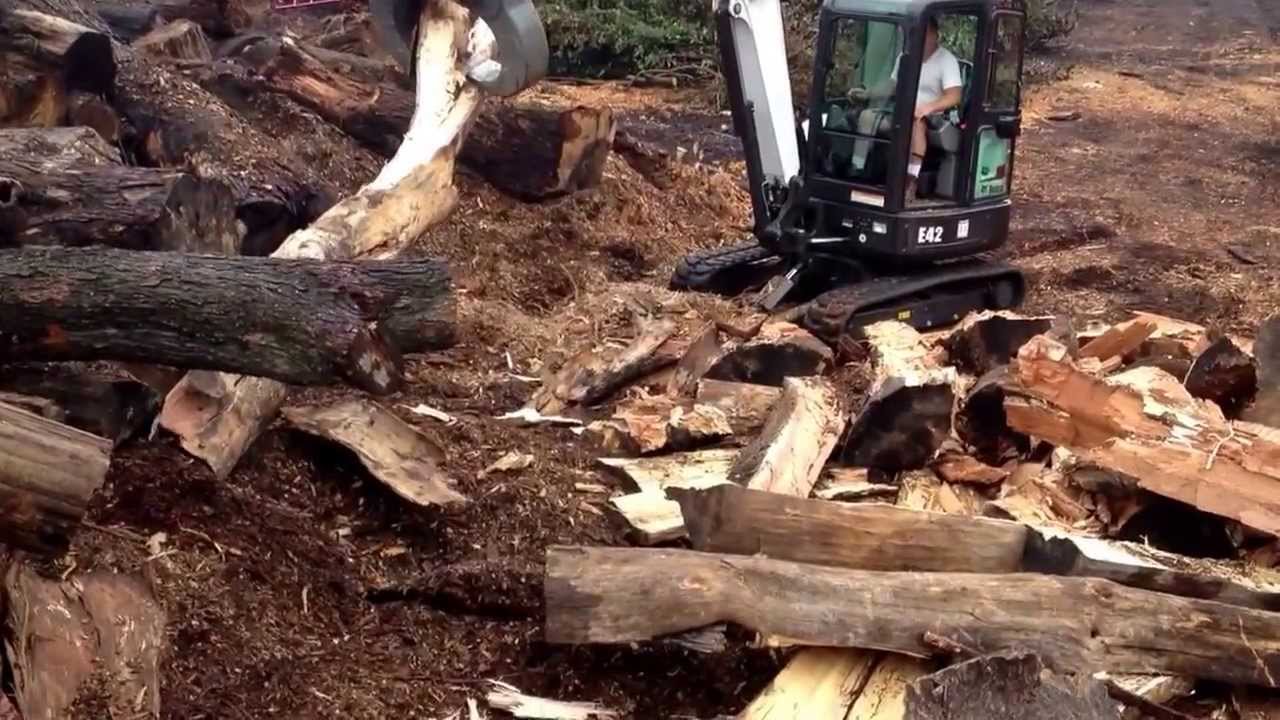 Kraken wood splitter attachment available for demo or rental. A1 Tree