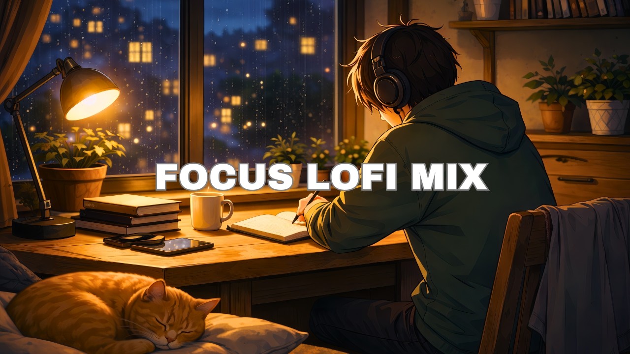 Calm Relaxing Lofi Music - Deep Focus, Working, Writing, Inspiration