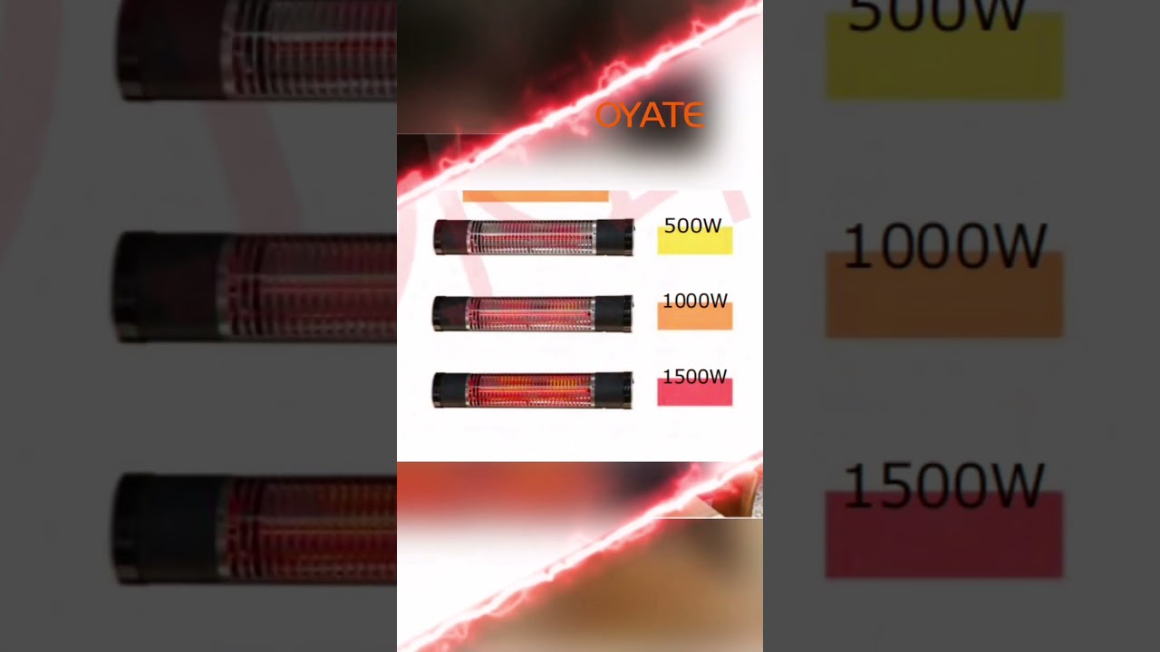 1200w 1500w 2100w Electric infrared heater wall mounted infrared halogen heater carbon fiber heaters