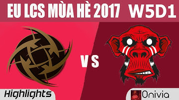 NIP vs MM Highlights Game 1 EU LCS SUMMER 2017 Ninjas in Pyjamas vs Mysterious Monkeys by Onivia