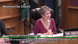 Monrovia City Council | December 3, 2019 | Regular Meeting