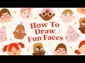 How To Draw Fun Faces + Free Color Palettes 💕