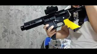 3D printed Prop AR-15 fidget toy system | Working bolt catch (rubberbands!)