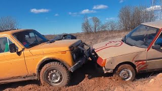 Off-road battle!!! Ukrainian Tavria against Japanese MAZDA 323 and Soviet NIVA. 2WD vs 4WD by MNOGO TEHNIKI 2,037 views 2 years ago 12 minutes, 38 seconds