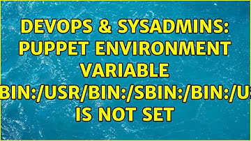 DevOps & SysAdmins: puppet environment variable $PATH is not set