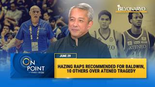 CIDG recommends hazing charges in Ateneo tragedy | DILG Sec. Jonvic Remulla | On Point