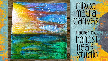 #lovesummerart - A Mixed Media Canvas