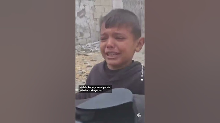 İsrail saldırısında korkan Filistinli küçük çocuğun sözleri ve gözyaşları yürekleri burktu