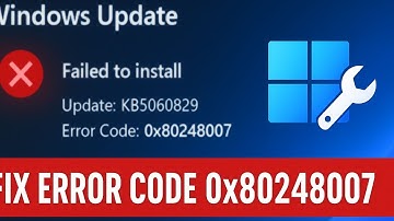 Fix Windows 11 Update KB5060829 Error 0x80248007 | Download Failed? Do This!