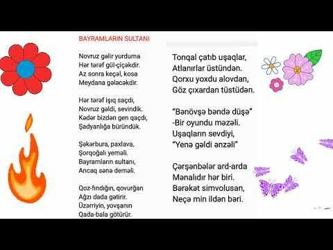 Novruza aid şeirlər. Həm yazılı, həm səsli, həm də musiqili şeirlər.