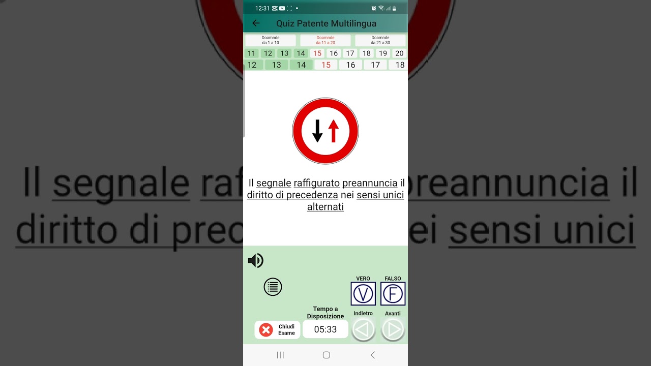 كويتس مع الشرح اخر جزء في باب البريشيدينسا Dare precedenza nel sensi unici altrernati