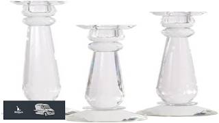 Crystal Candlesticks by Alice Lane Home Collection Set of 3