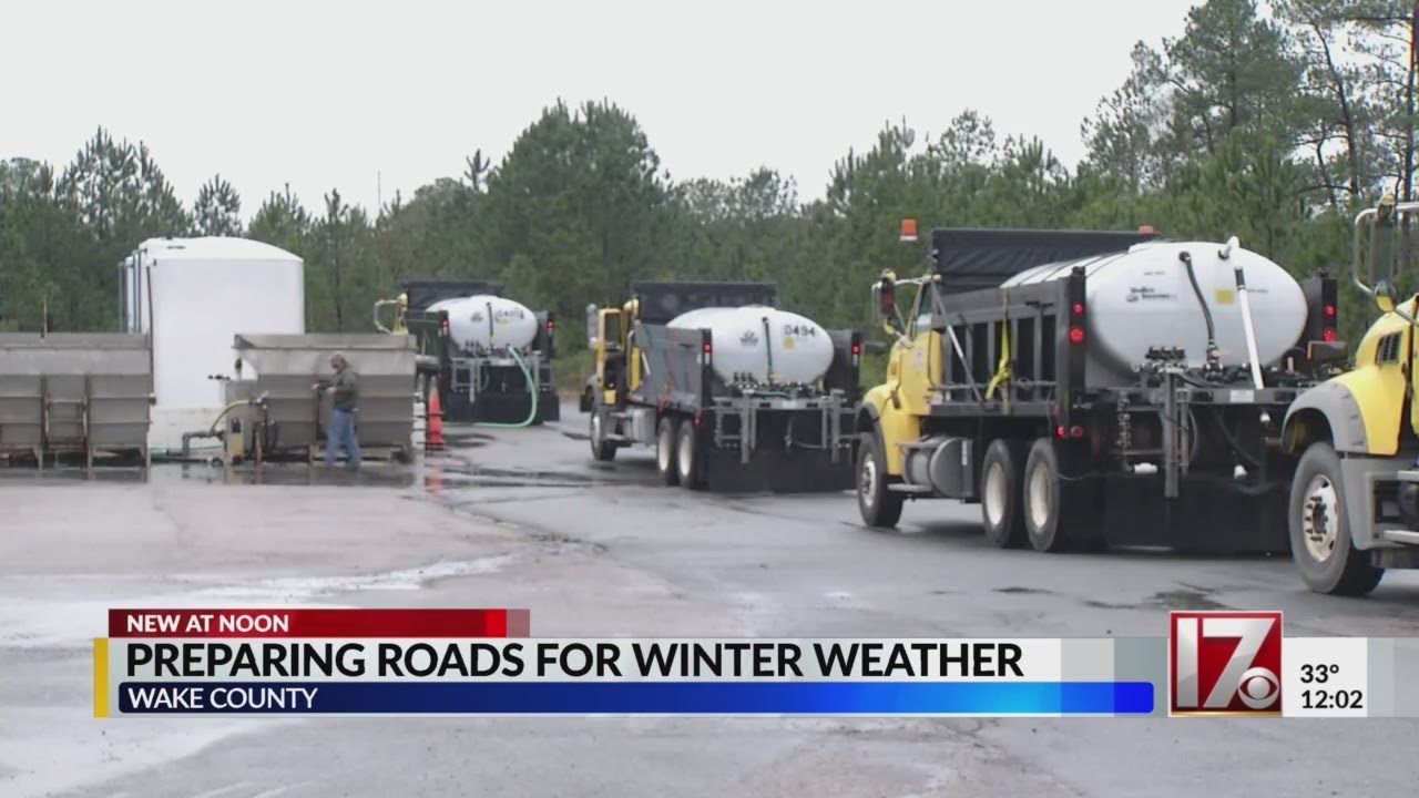 NCDOT once again preparing roads for winter weather - YouTube