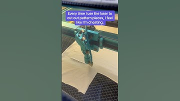 You can cut fabric with a laser! #sewing #lasercutting #sewinghacks