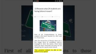Top 13 Reasons why CA students are facing failure in CA exam by CA Dreams