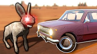 ZOMBIE RABBITS IN THE DESERT! - The Long Drive Gameplay screenshot 4