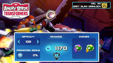 Angry Birds Transformers - Spark Run Series - Level 108 - Featuring Grey Slam Grimlock