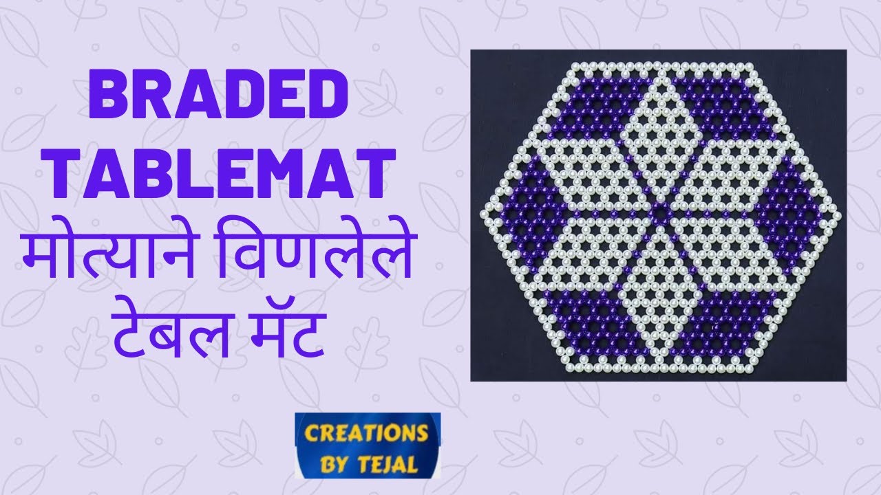 Pearl Beaded Table Mat, Contact:8482998248/ 8483844079