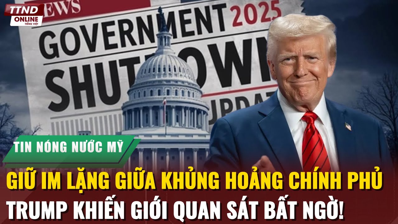 Nước Mỹ Rúng Động: Trump Lùi Một Bước – Để Quốc Hội Tự Chìm Trong Bế Tắc Ngân Sách!