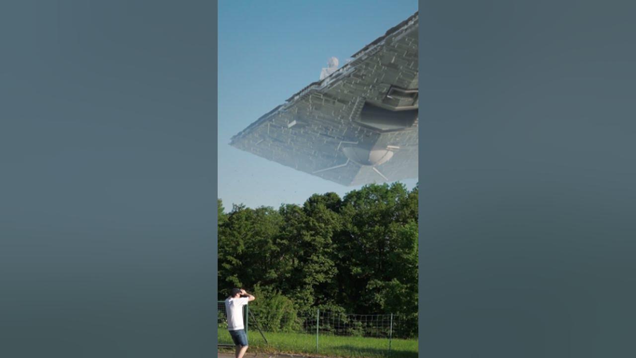 Imperial Star Destroyer & Tie Fighter Arrival #starwars #stardestroyer #vfx