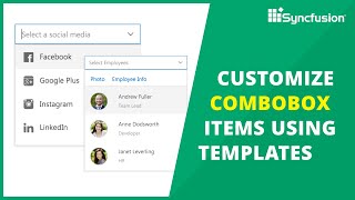 Customize Combobox Items Using Templates