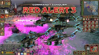 Red Alert 3 World in Conflict MOD in Siege - Center Island Map | Powerful Cobra Gunship