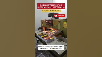 ALL IN ONE Fully Automatic Notebook Making Machine, Notebook Making Business