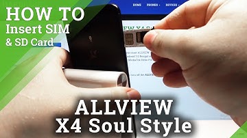 How to Insert Nano SIM and Micro SD Card into ALLVIEW X4 Soul Style - Open SIM Slot