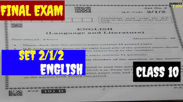 Set No. 2/1/1 Class 10 English Answer Key 2023 | CBSE Board Exam 2023