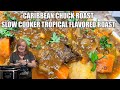 Slow cooker caribbean chuck roast a tropical flavored roast