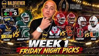 🏆 College Football Week 1 Picks 2026 🔥 Best Bets, ATS Predictions & Friday Night Picks