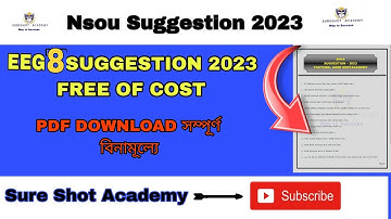 EEG 8 SUGGESTION 2023