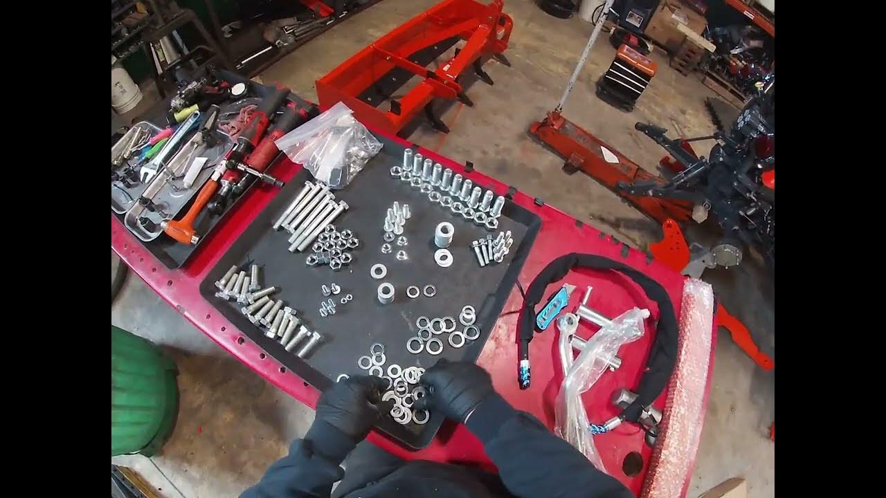 Adding a backhoe subframe onto a Kubota lx2610 YouTube