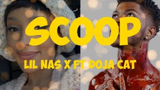 Lil Nas X - Scoop (Lyrics)ft Doja Cat,  lil nas x scoop ft doja cat, lyrics video