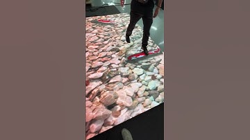 Interactive led floor screen.