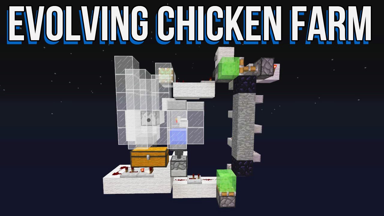 Evolving Chicken Farm • Minecraft Survival Creation YouTube
