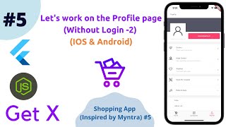 Flutter - Let's work on the Profile page ( Without Login -2 ) of shopping app || Shopping App #05