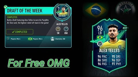 FUT 20 by Pacybits | Draft of the Week Telles 96 ALL STAR | Weekly Objective