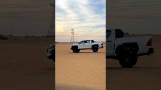 Toyota Hilux Gr Meets The Desert Of Dubai  toyota toyotahilux dubai dubailife