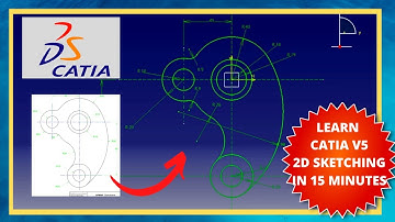 How To: CATIA 2D Sketching Practice for Beginners | CATIA 2023