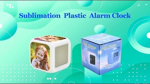Sublimation Alarm Led Clock
