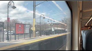 Enjoying a nice train ride on NJ Transit from Long Branch NJ to New York Penn Station NY.