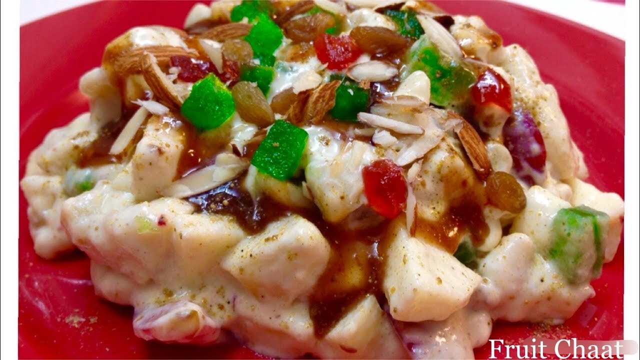 Bazaar Style Fruit Chaat Creamy Fruit ChaatSpecial Dessert Chaat for