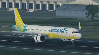 XPlane11 | CEB977 | Cebu Pacific A321NEO | Landing Davao From Manila