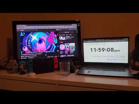Perfectly Timing Monitoring (DECO*27 ft. Hatsune Miku) To New Years 2025 Countdown